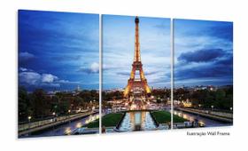 Quadro Decorativo Torre Eiffel Paris 120x60 Sala Quarto m01