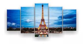 Quadro Decorativo Torre Eiffel Paris 129x61 Sala Quarto Quadro Decorativo Torre Eiffel Paris 129x61 Sala Quarto