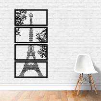 Quadro Decorativo Torre Eiffel Paris Vazado - Mdf 3Mm 002 Quadro Decorativo Torre Eiffel Paris Vazado - Mdf 3Mm 002