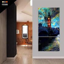 Quadro Decorativo Torre Vertical Para Sala 120x60 em Tecido Quadro Decorativo Torre Vertical Para Sala 120x60 em Tecido