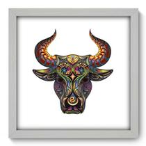 Quadro Decorativo - Touro - 33cm x 33cm - 166qdsb Quadro Decorativo - Touro - 33cm x 33cm - 166qdsb