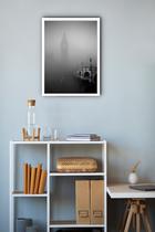Quadro Decorativo Tower Bridge Neblina Londres - 70x50cm
