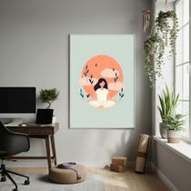 Quadro Decorativo Tranquilidade Na Yoga-70x50cm Mold Preta