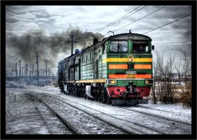 Quadro Decorativo Trem Locomotiva Máquinas Paisagem Salas Quartos Escritórios Com Moldura RC024