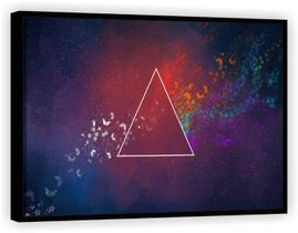 Quadro Decorativo Triângulo Geométrico Abstrato Colorido Tela Canvas Premium Quadro Decorativo Triângulo Geométrico Abstrato Colorido Tela Canvas Premium