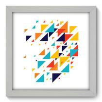Quadro Decorativo - Triângulos - 22cm x 22cm - 096qnaab Quadro Decorativo - Triângulos - 22cm x 22cm - 096qnaab