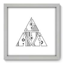 Quadro Decorativo - Triângulos - 33cm x 33cm - 196qnabb Quadro Decorativo - Triângulos - 33cm x 33cm - 196qnabb