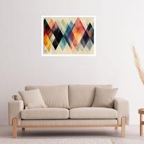 Quadro Decorativo Triângulos Abstrato - 50x70cm Quadro Decorativo Triângulos Abstrato - 50x70cm