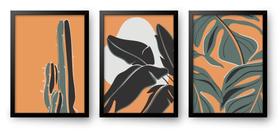 Quadro Decorativo Trio Abstrato Verão 60 x 40 Quadro Decorativo Trio Abstrato Verão 60 x 40
