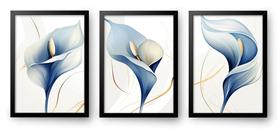 Quadro Decorativo Trio Copo de Leite 60 x 40