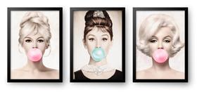 Quadro Decorativo Trio Divas 60 x 40 Quadro Decorativo Trio Divas 60 x 40