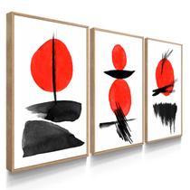 Quadro Decorativo Trio Japonês Restaurante Sushi Decoração 55x40 com Moldura Quadro Decorativo Trio Japonês Restaurante Sushi Decoração 55x40 com Moldura