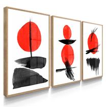 Quadro Decorativo Trio Japonês Sushi Decoração Sala 55x40 com Vidro Quadro Decorativo Trio Japonês Sushi Decoração Sala 55x40 com Vidro