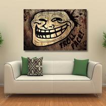 Quadro decorativo Troll Face Meme Tela em Tecido