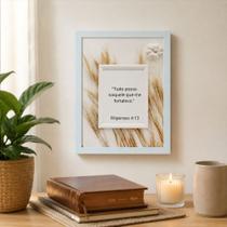 Quadro Decorativo "Tudo posso naquele que me fortalece." Quadro Decorativo "Tudo posso naquele que me fortalece."