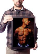 Quadro Decorativo Tupac 2pac Rap Hip Hop Foto Moldurada