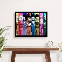 Quadro Decorativo Turma Dragon Ball Z 45x34cm Quadro Decorativo Turma Dragon Ball Z 45x34cm