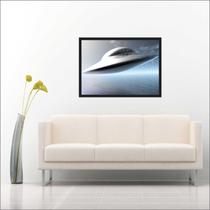 Quadro Decorativo Ufologia Disco Voador Salas Quartos Decorações Com Moldura Quadro Decorativo Ufologia Disco Voador Salas Quartos Decorações Com Moldura