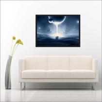 Quadro Decorativo Ufologia Disco Voador Salas Quartos Decorações Com Moldura