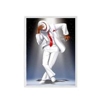 Quadro Decorativo Umbanda Zé Pilintra Moldura Branca 45X34Cm Quadro Decorativo Umbanda Zé Pilintra Moldura Branca 45X34Cm