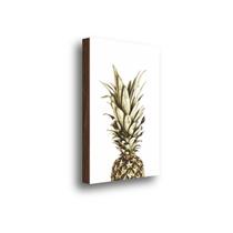 Quadro Decorativo Único Abacaxi Dourado 40X60