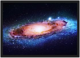 Quadro Decorativo Universo Galáxias Planetas Estrelas Decorações Salas Com Moldura G01