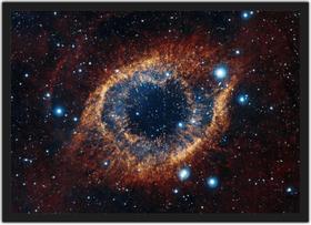 Quadro Decorativo Universo Galáxias Planetas Estrelas Decorações Salas Com Moldura G03
