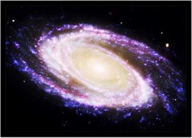Quadro Decorativo Universo Planetas Galáxias Via Láctea Salas Quartos Com Moldura RC079