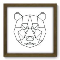 Quadro Decorativo - Urso - 33cm x 33cm - 225qdsm Quadro Decorativo - Urso - 33cm x 33cm - 225qdsm