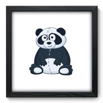 Quadro Decorativo - Urso Panda - 33cm x 33cm - 116qdbp