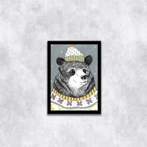 Quadro Decorativo Urso Polar 24x18cm