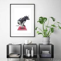 Quadro Decorativo Vaca Yoga - 60x48cm Quadro Decorativo Vaca Yoga - 60x48cm
