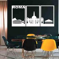 Quadro Decorativo Vado Roma MDF 3mm Branco