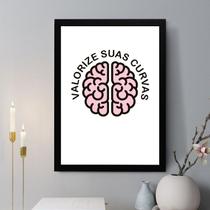 Quadro Decorativo Valorize Suas Curvas 45x34cm - com vidro Quadro Decorativo Valorize Suas Curvas 45x34cm - com vidro
