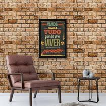 Quadro Decorativo Vamos Viver Tudo Que Há Pra Viver