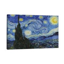 Quadro Decorativo Van Gogh A Noite Estrelada No Chassi 95X63Cm