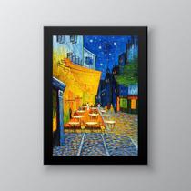 Quadro Decorativo Van Gogh Café Terrace 33x24cm - com vidro