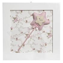 Quadro Decorativo Varinha Da Fada Quarto Bebê Infantil Menina