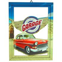 Quadro Decorativo Vazado Garage Área Laser 25x33 Mdf Madeira