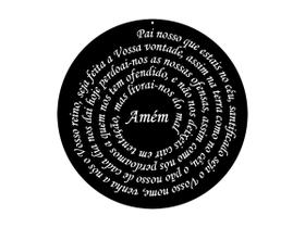 Quadro Decorativo Vazado Oração Pai Nosso Enfeite Casa 40x40