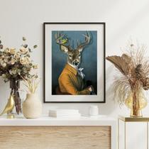 Quadro Decorativo Veado Humano - 60x48cm