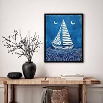 Quadro Decorativo Veleiro Oceano - 70x50cm Quadro Decorativo Veleiro Oceano - 70x50cm