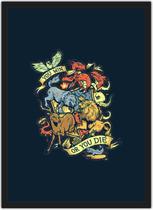 Quadro Decorativo Vencer ou Morrer Nerd Geek Decorações Com Moldura