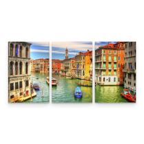 Quadro Decorativo Veneza Itália Paisagem Colorida - Loja Wall Frame