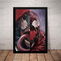 Quadro Decorativo Venom X Carnage Carnificina Total Arte Quadro Decorativo Venom X Carnage Carnificina Total Arte