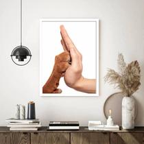 Quadro Decorativo Veterinária Toque Cachorrinho - 70x50cm