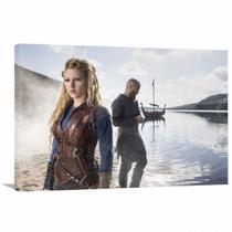 Quadro decorativo Vikigns Ragnar e Lagertha - Tela em Tecido Quadro decorativo Vikigns Ragnar e Lagertha - Tela em Tecido