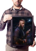 Quadro Decorativo Vikings Ragnar Lodbrok Arte Valhalla Quadro Decorativo Vikings Ragnar Lodbrok Arte Valhalla