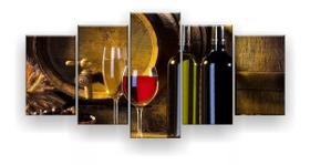 Quadro Decorativo Vinho Torneira Barril 129x61 Sala Quarto Quadro Decorativo Vinho Torneira Barril 129x61 Sala Quarto