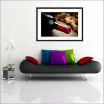 Quadro Decorativo Vinho Wine Salas Interiores Com Moldura G4